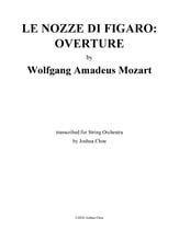 Le nozze di Figaro: Overture Orchestra sheet music cover